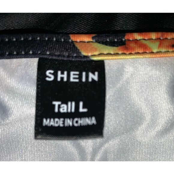 SHEIN Tall Chain Print Belted Skinny Jumpsuit - Picture 6 of 7